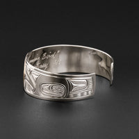 Hummingbird - Silver Bracelet with 14k Gold