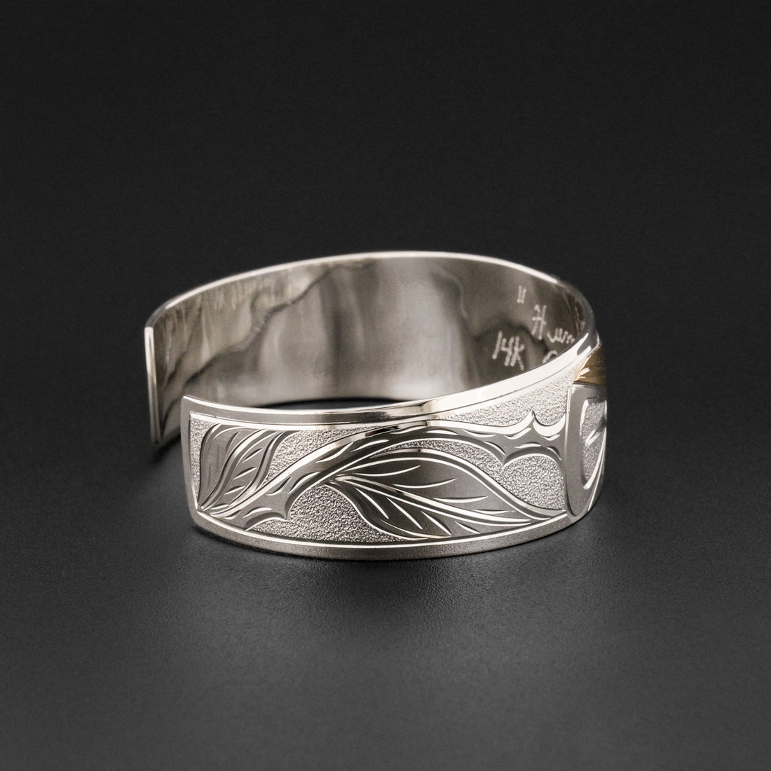Hummingbird - Silver Bracelet with 14k Gold