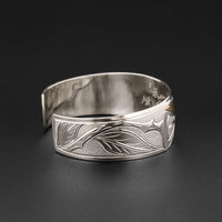 Hummingbird - Silver Bracelet with 14k Gold