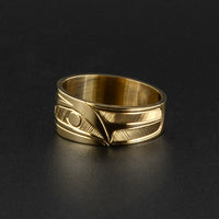 Raven and the Light - 14k Gold Ring