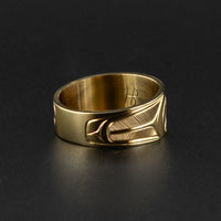 Raven and the Light - 14k Gold Ring