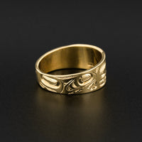 Bear - 14k Gold Ring