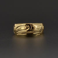 Raven and the Light - 14k Gold Ring