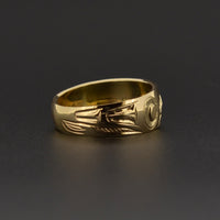 Raven and the Light - 14k Gold Ring