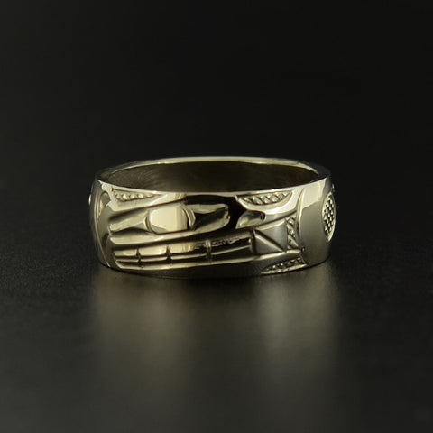 Wolf - 14k White Gold Ring