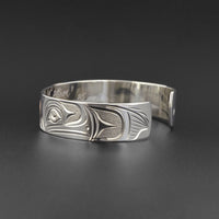 Raven - Silver Bracelet with 14k Rose Gold