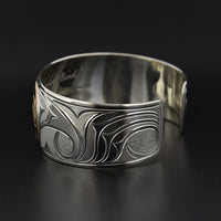 Hummingbird - Silver Bracelet with 14k Gold