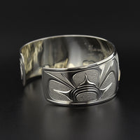 Hummingbird - Silver Bracelet with 14k Gold