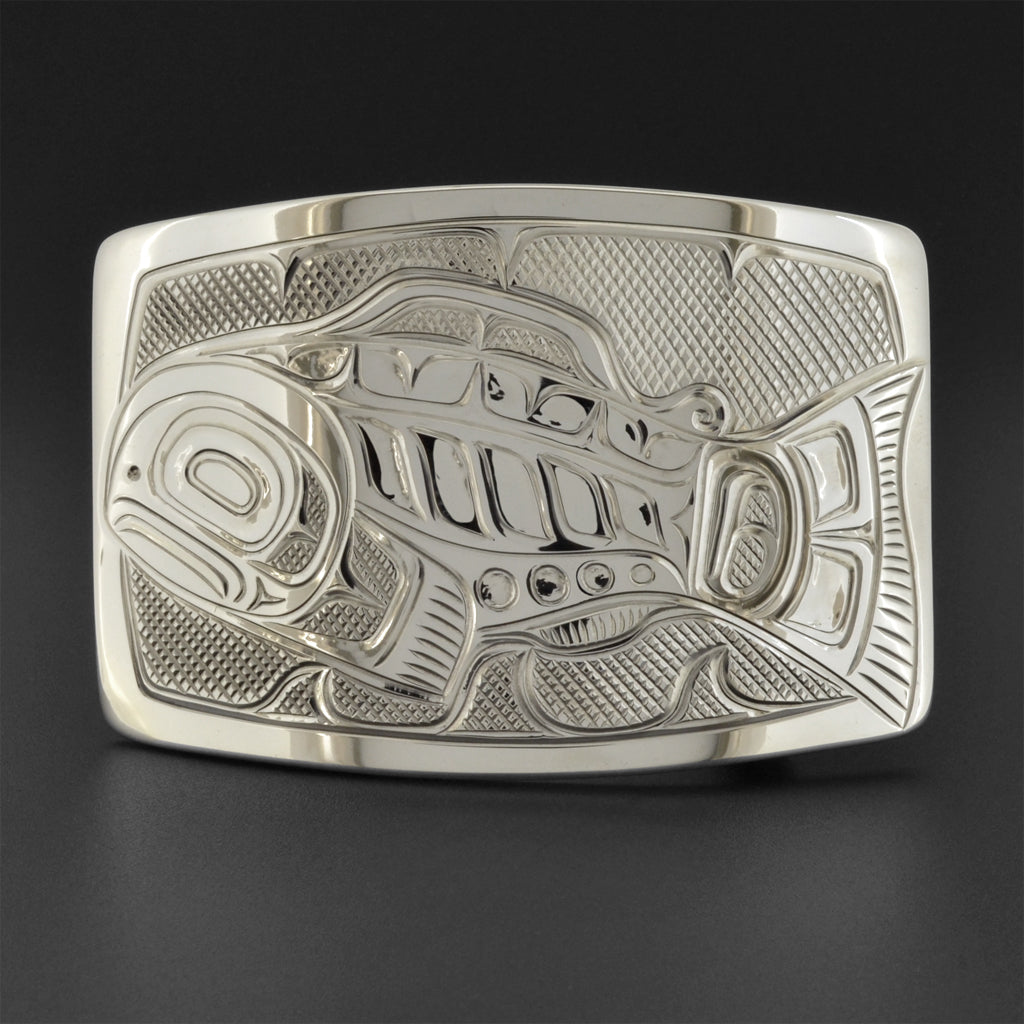 Salmon - Silver Belt Buckle – Lattimer Gallery
