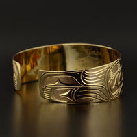 Raven and Eagle - 14k Gold Bracelet