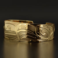 Raven and Eagle - 14k Gold Bracelet