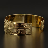 Raven and Eagle - 14k Gold Bracelet