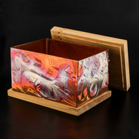Salmon Gives Its Life to Eagle - Copper Box with Yew Wood