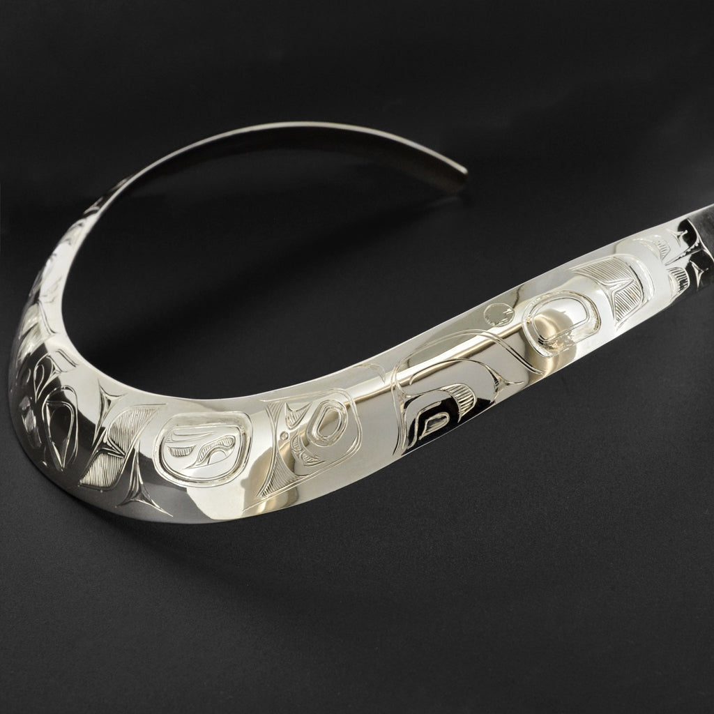 Eagle - Silver Choker Necklace