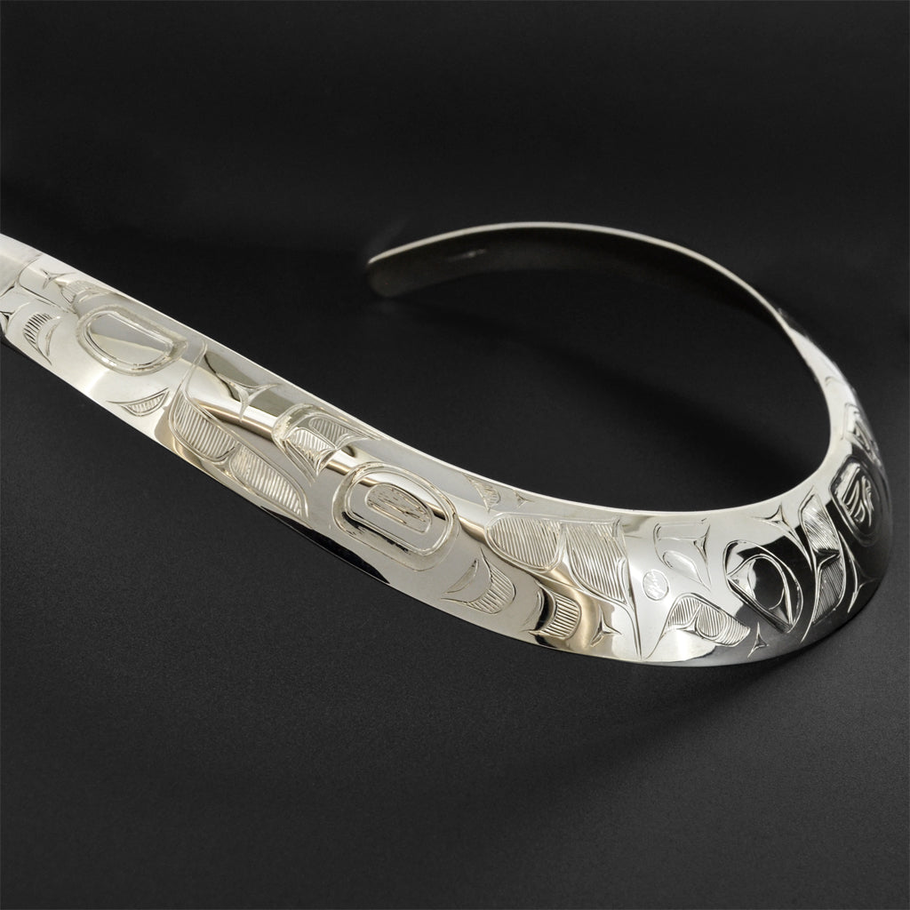 Eagle - Silver Choker Necklace