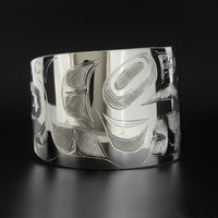 Eagle Swims in the Sea - Silver Bracelet
