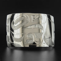 Eagle Swims in the Sea - Silver Bracelet