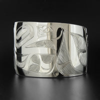 Eagle Swims in the Sea - Silver Bracelet