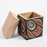 Abstract - Cedar Bentwood Box with Abalone