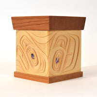 Eagle - Bentwood Box with Abalone Inlays