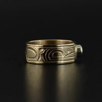 Killerwhales - 14k Gold Ring with Diamond
