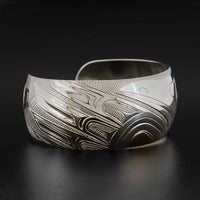 Out of the Dark, Into the Light - Silver Bracelet with 14k Gold