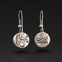 Foam Woman - Argillite Pendant and Earrings