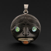 Foam Woman - Argillite Pendant and Earrings