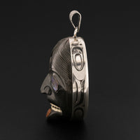 Foam Woman - Argillite Pendant and Earrings