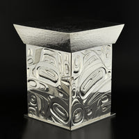 Frog, Black Bear and Mouse Woman - Silver Box
