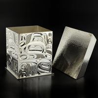 Frog, Black Bear and Mouse Woman - Silver Box