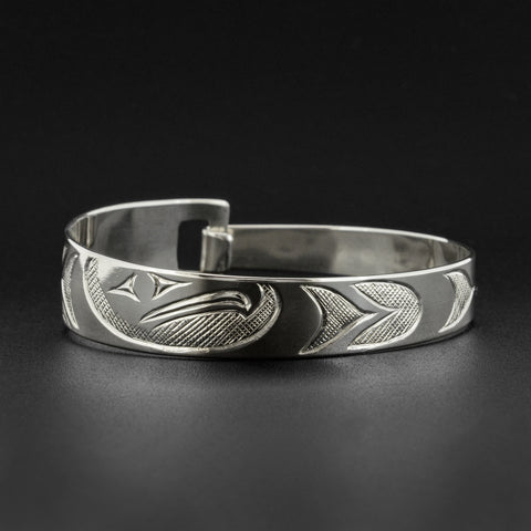 Eagle and Bear - Silver Clasping Bracelet