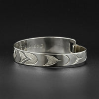 Eagle and Bear - Silver Clasping Bracelet