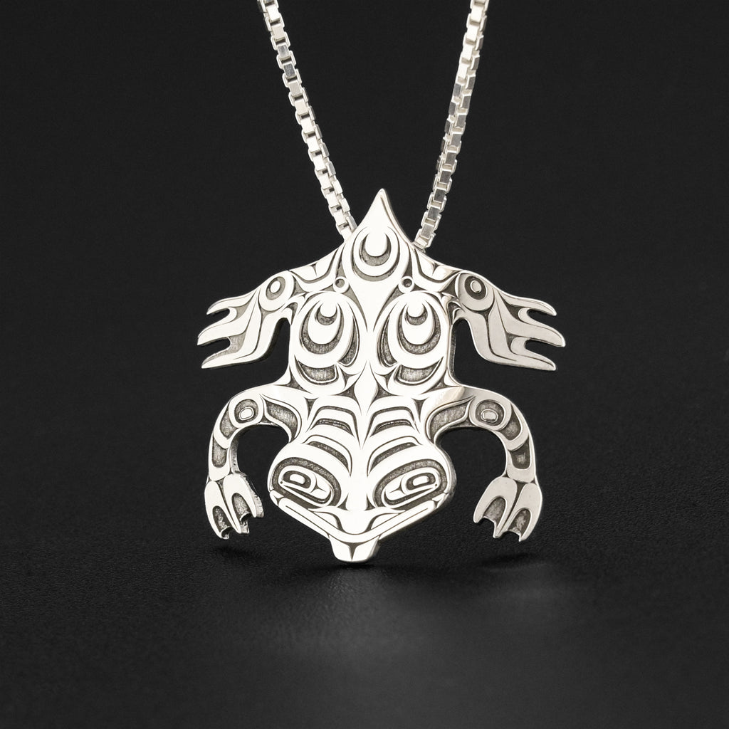Frog - Silver Pendant