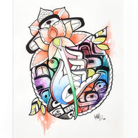 Yáyáwala - Mixed Media Painting on Paper