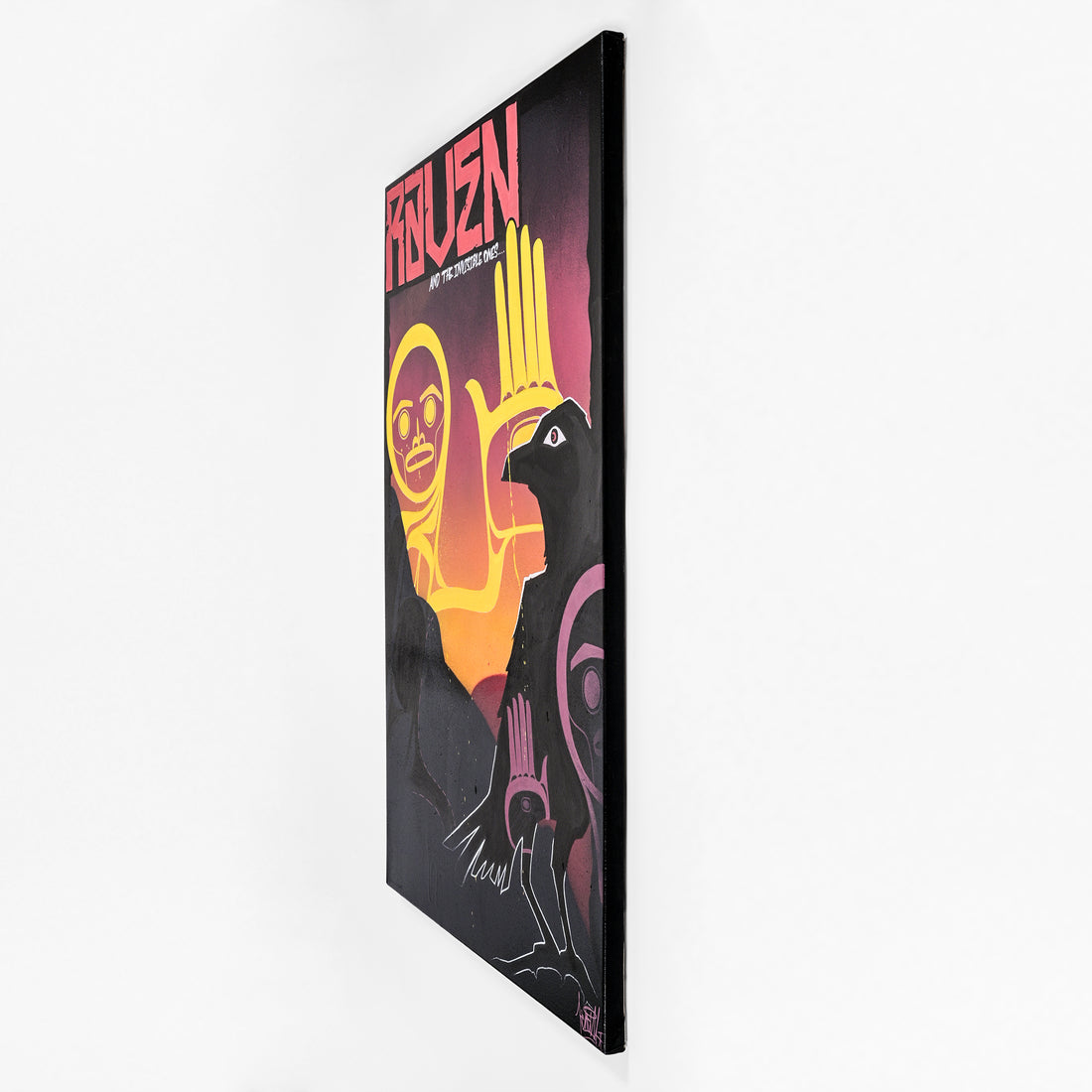 Raven and the Invisible Ones - Acrylic on Canvas