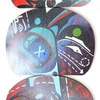 The Raven and the Invisible Ones - Acrylic on Plywood