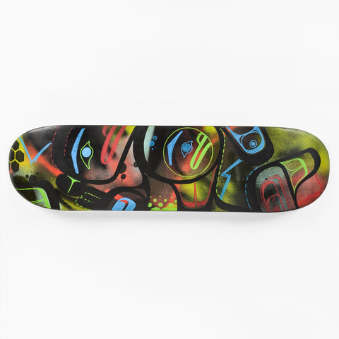 The Neon Monarch - Maple Skateboard Deck