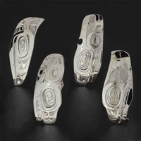 Grizzly Bear Crest - Silver Pendant