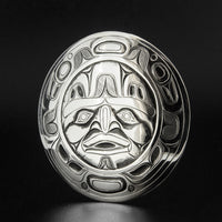 Nuxalk Moon - Silver Pendant