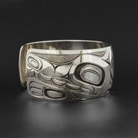Wolf and Hawk - Silver Bracelet