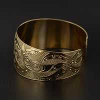 Killerwhale and Octopus - 14k Gold Bracelet