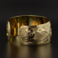 Whale, Moon and Raven - 14k Gold Bracelet