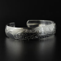 Salmon Lifecycle - Silver Bracelet