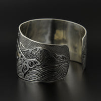 Killerwhales - Sterling Silver Bracelet with 14k Gold
