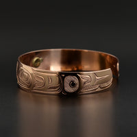 Raven and the Light - 14k Gold with Abalone