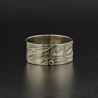 Bear - 14k White Gold Ring
