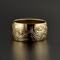 Wolf - 14k Gold Ring