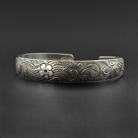 Historical Floral - Silver Bracelet