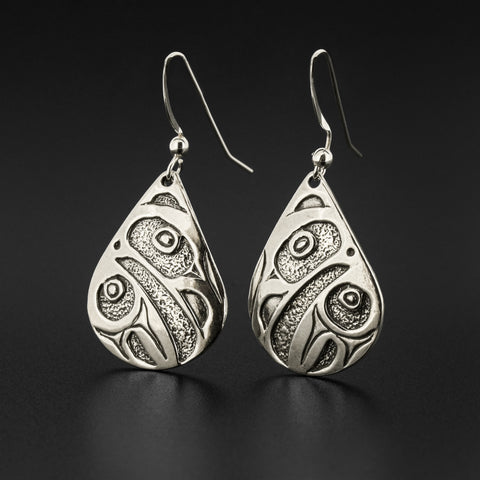 Ravens - Silver Earrings with Oxidization